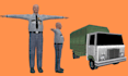 create 3d ps1 ps2 psx low poly survival horror animation ps1 low poly character