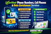 provide verified direct phone numbers, cell phones, and data enrichment services