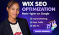 do wix SEO optimization to rank your website on google