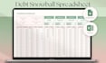 create debt payoff spreadsheet, avalanche snowball trackers progress dashboard