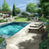 do landscape design with front yard, backyard design, pool, deck, garden design