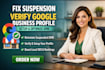 fix suspension verify google business profile setup and optimize gmb