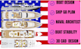create boat, yacht ga plan for permit and approval