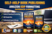 self help book publishing, amazon kdp book formatting, paperback and kindle