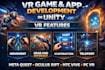 develop VR apps, games, and experiences in unity 3d