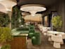 recreate luxury rooftop lounge,bar restaurant design,poolside terrace,cgi render
