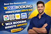 design wix booking website with appointment system