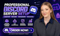 setup new and existing discord server custom discord server setup gaming discord