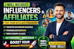 recruit targeted influencers for your affiliate program and boost signups