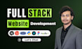 build custom website, full stack developer, frontend  backend web development