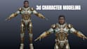 do 3d model game character design 3d asset 3d game character