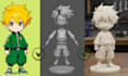 convert picture to 3d model 2d image to 3d toy model figures