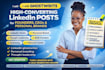 ghostwrite high converting linkedin posts for founders, ceos and personal brands
