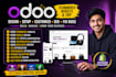 develop odoo ecommerce website design, erp setup, customization, SEO, fix bugs