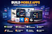 develop build bubble mobile app flutterflow adalo glide app ios app development