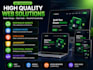 create responsive HTML CSS java script frontend website
