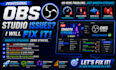 fix obs studio lag, black screen, audio delay, and streaming issues