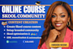 setup skool online community skool community setup online course creation