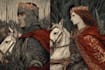 make a medieval woodcut style illustration