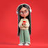 make with cartoon art style illustration