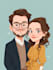 make couple portrait illustration