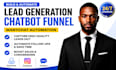 lead generation chatbot funnel manychat automation sales funnel chatbot