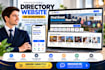 design wordpress directory website, job listing and business directory website