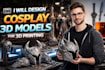 design cosplay 3d models for 3d printing