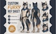 furry reference sheet furry ref sheet fursona anthro oc nsfw character sheet