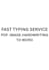 provide fast and accurate document typing services