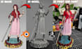 convert 2d image to 3d model 3d miniature action figure stl figurine 3d printing