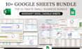 create excel budget planner, expensive tracker and business finance spreadsheet