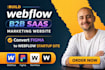 build webflow b2b saas marketing website convert figma to webflow startup site