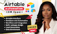 do airtable automation, airtable database crm, clay com, n8n ai, softr webapp