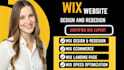 wix website design wix website redesign wix online store wix website development