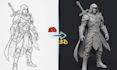 convert your 2d character design into 3d model from 2d character art
