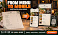 design a modern qr code menu, mobile restaurant menu design, digital menu design