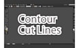 die cut lines,cut contour,die lines sticker and logo