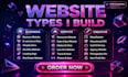 build custom website development as full stack developer, back end developer