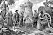 create dark art medieval detailed hand drawn illustration
