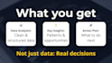 analyze your data and provide actionable business insights