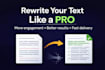 rewrite and improve your text professionally