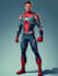 design a powerful superhero with comic style art design