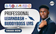 build wordpress lms website with learndash and buddyboss