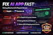 fix replit error cursor ai bug debug backend code deployment repair saas