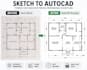 draw professional achitectural 2d floor plans in autocad