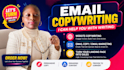 write email copy, cold emails, campaigns that convert sales