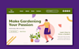 design landscaping website lawn maintenance website gardening planting website