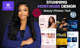 design a high converting hostinger ecommerce website for beauty fitness and tech