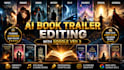create cinematic book trailer video for your book sales promotion, google veo 3
